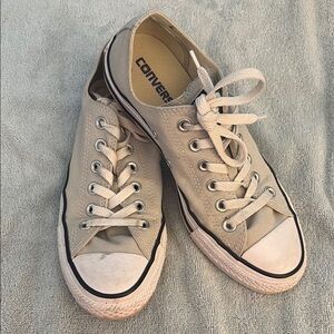Converse Light Gray Low-Top Sneakers